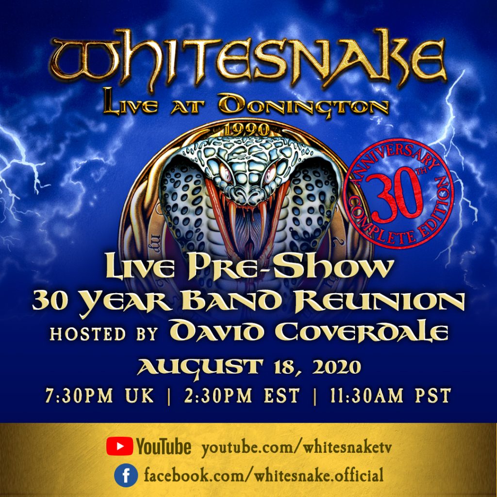 Live At Donington 30th Anniversary Live Stream And Pre Show Whitesnake Official Site