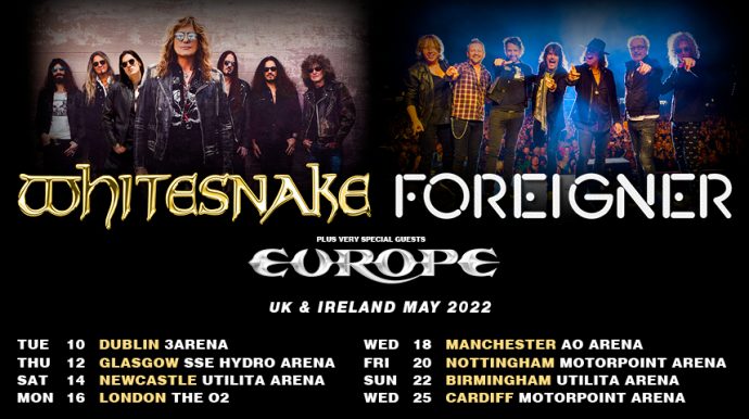 whitesnake foreigner tour 2022