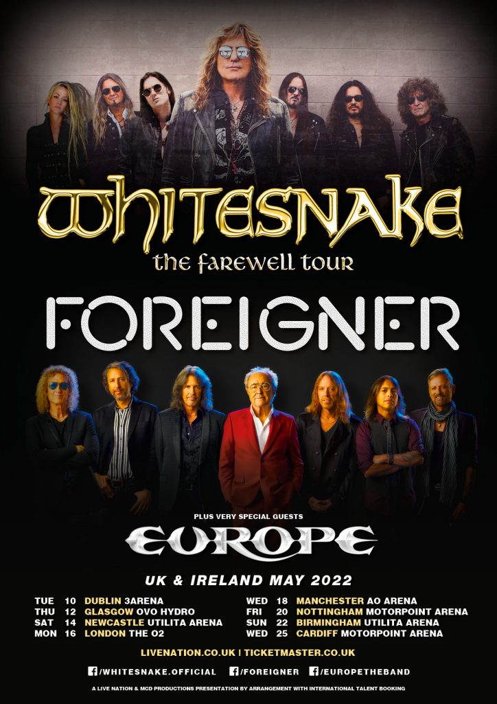 U.K. & Ireland Tour 2022 Whitesnake Official Site