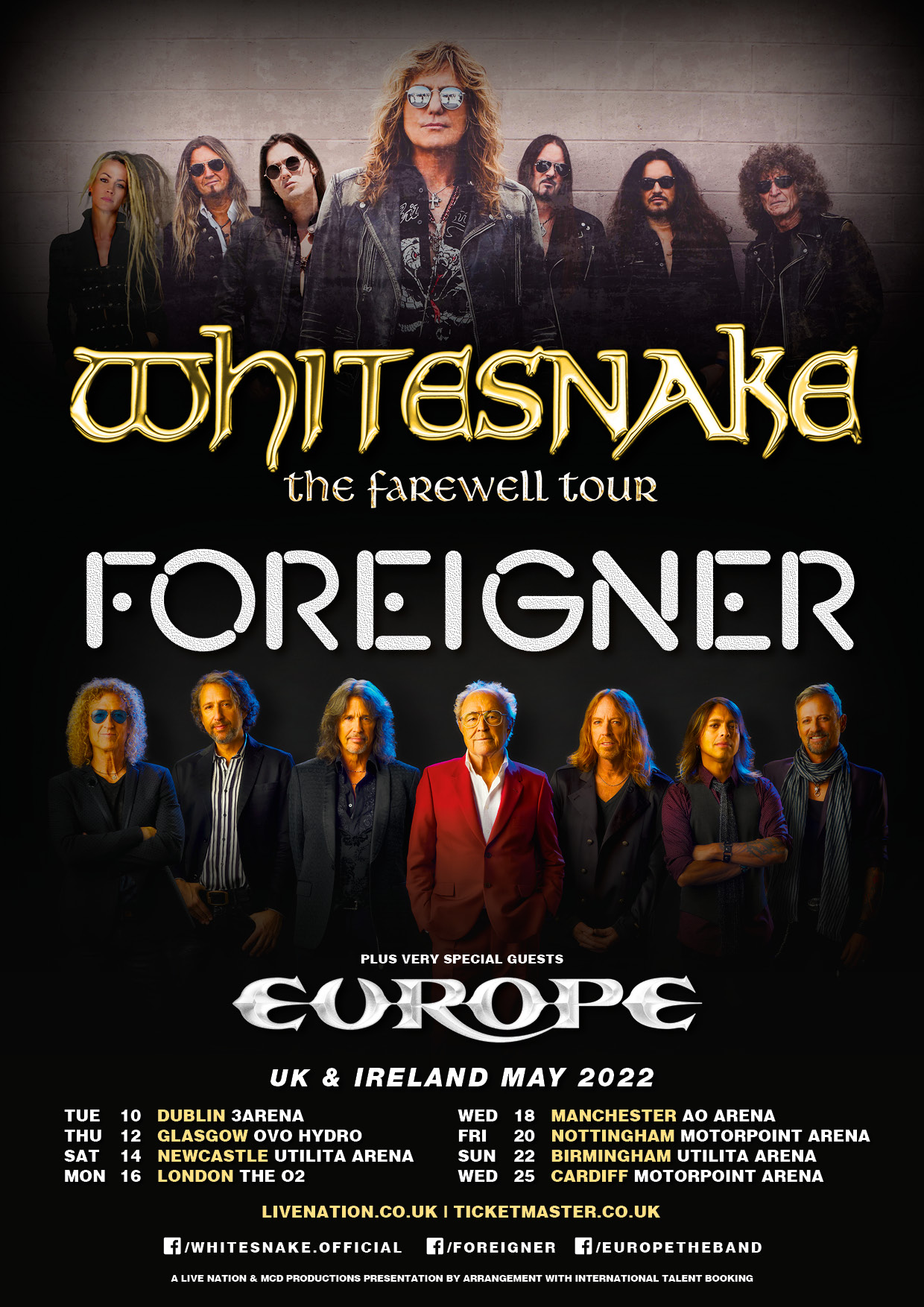 U.K. & Ireland Tour 2022 Whitesnake Official Site