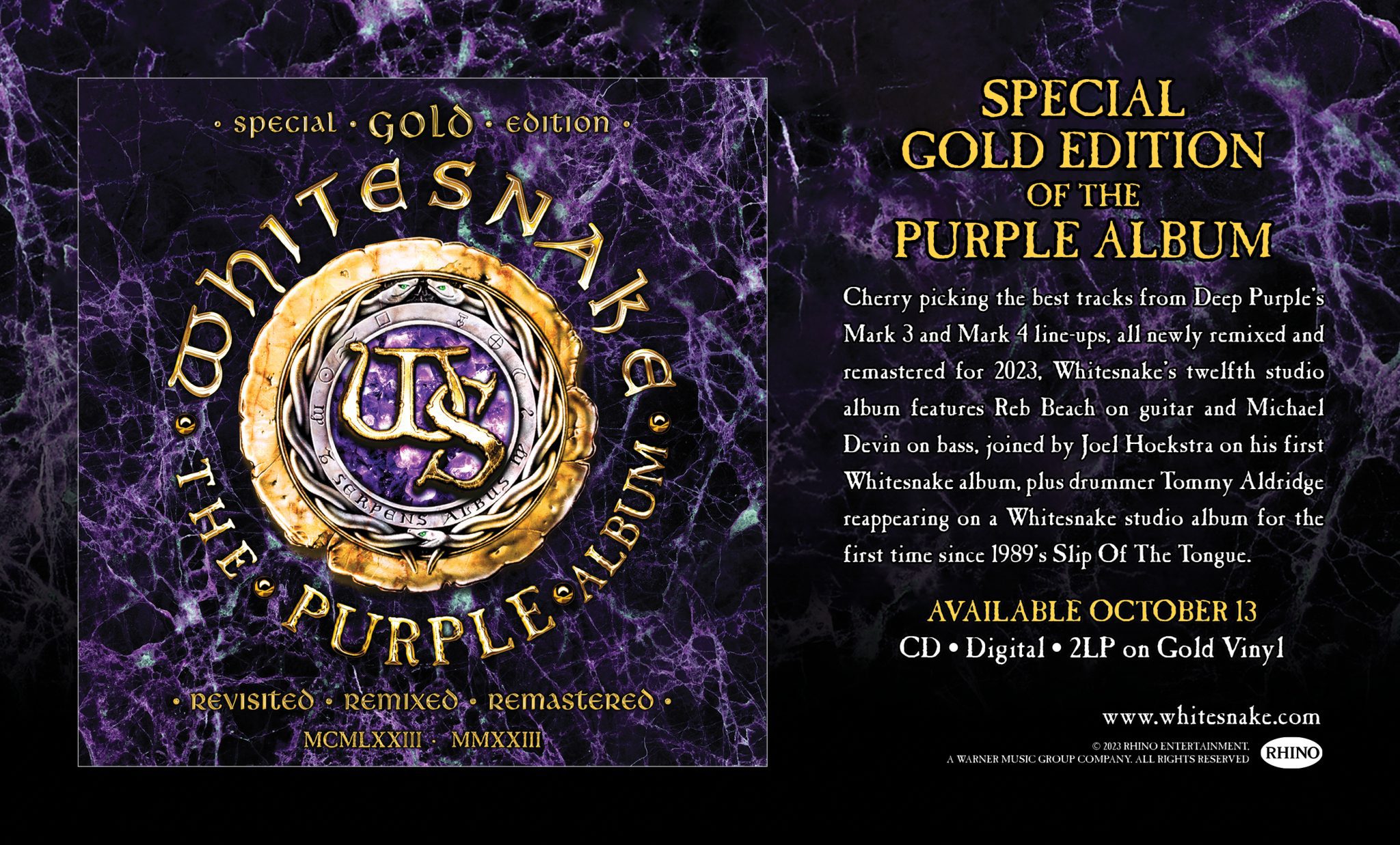 Whitesnake the purple album 2023 special gold